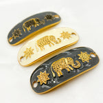 Load image into Gallery viewer, Sterling Silver Oval Enamel Connector