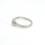 Load image into Gallery viewer, 14k Solid Gold Diamond Flower Ring.