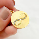 Load image into Gallery viewer, DC099. Diamond Sterling Silver Round Infinity Symbol Pendant