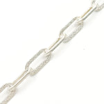 Load image into Gallery viewer, Buy Sterling Silver Matt Flat Paperclip Chain