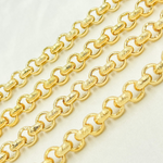 Load image into Gallery viewer, Plated 925 Sterling Silver Textured Round Link Chain.