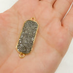 Load image into Gallery viewer, DC959. Diamond Sterling Silver Octagon Connector