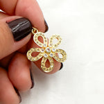 Load image into Gallery viewer, DP513. Diamond Sterling Silver Flower Pendant with Gemstone