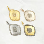 Load image into Gallery viewer, DP352. Diamond Sterling Silver Fancy Shape Pendant