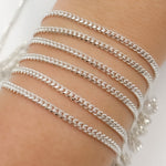 Load image into Gallery viewer, Silver Flat Curb Chain