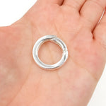 Load image into Gallery viewer, 505SS. 23MM White Sterling Silver Round Clasp