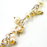 Load image into Gallery viewer, Pearl Cluster Dangle Sterling Silver Wire Chains