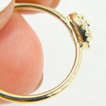 Load image into Gallery viewer, 14K Solid Gold Diamond Ring.