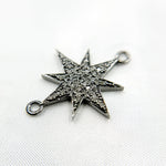 Load image into Gallery viewer, Diamond Sterling Silver Star Connectors