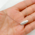 Load image into Gallery viewer, NT405723. 14K Solid Gold Diamond and Multi Sapphire Bar Necklace