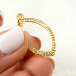Load image into Gallery viewer, DC861. Diamond Sterling Silver Marquise Shape Pendant