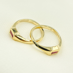 Load image into Gallery viewer, 14K Solid Gold Ruby Ring.