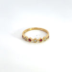Load image into Gallery viewer, 14K Solid Gold Diamond & Ruby Ring.