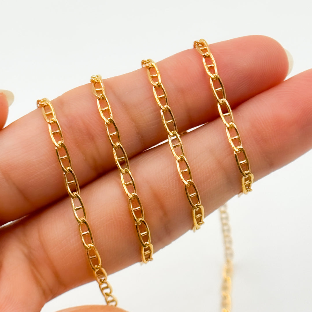 14K Gold Filled Smooth Marina Link Chains