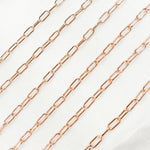 Load image into Gallery viewer, Rose Gold Filled Paperclip Chain