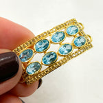 Load image into Gallery viewer, Shop Now Diamond Silver Connector with Gemstones