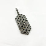 Load image into Gallery viewer, DP154. Diamond Sterling Silver Hexagon Pendant