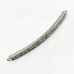 Load image into Gallery viewer, DC181. Diamond & Sterling Silver Long Bar Connector