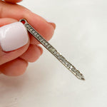 Load image into Gallery viewer, DC676. Diamond Black Rhodium Sterling Silver Spike Charm