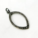 Load image into Gallery viewer, DC861. Diamond Sterling Silver Marquise Shape Pendant