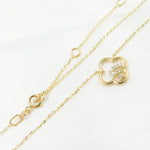 Load image into Gallery viewer, NT401192. 14k Solid Gold Diamond Flower Necklace