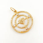 Load image into Gallery viewer, Buy Now 14K Gold Round Heart Pendant