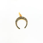 Load image into Gallery viewer, DC087. Diamond Sterling Silver Horn Charm