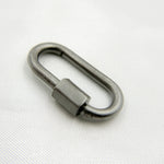 Load image into Gallery viewer, DC603. Sterling Silver Oval Carabiner Clasp