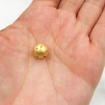 Load image into Gallery viewer, Pave Diamond &amp; 925 Sterling Silver Gold Plated Round Bead. DC096
