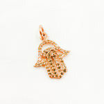 Load image into Gallery viewer, DC560. Diamond Sterling Silver Hamsa Pendant
