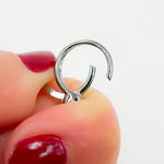 Load image into Gallery viewer, Black Rhodium Sterling Silver Round Trigger Clasp