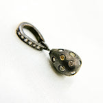 Load image into Gallery viewer, DC2003. Diamond & Sterling Silver Drop Charm