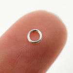 Load image into Gallery viewer, Gauge White Sterling Silver Close Jump Ring