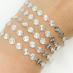 Load image into Gallery viewer, Sterling Silver Diamond Cut Circle Link Chain