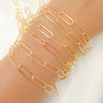 Load image into Gallery viewer, 768FGF. 14k Gold Filled Paperclip Flat Chain