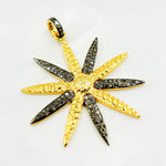 Load image into Gallery viewer, DP2004. Diamond & Sterling Silver Flower Pendant