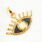 Load image into Gallery viewer, Sterling Silver Eye Enamel Pendant
