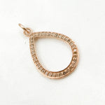 Load image into Gallery viewer, DC863. Diamond Sterling Silver Drop Pendant