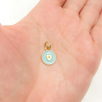 Load image into Gallery viewer, Silver Round Heart Enamel Charms