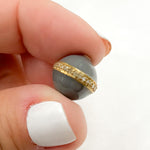 Load image into Gallery viewer, Diamond Sterling Silver Round Enamel Bead