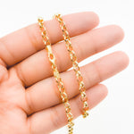 Load image into Gallery viewer, 140HVR0194001. 14K Yellow Gold Round Rolo Chain – Lightweight Hollow Link Necklace