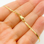 Load image into Gallery viewer, 14K41 Bracelet. 14K Solid Yellow Gold Herringbone Bracelet