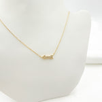 Load image into Gallery viewer, NFA71417. 14K Solid Gold Diamond Arrow Necklace
