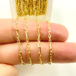 Load image into Gallery viewer, 14K Solid Yellow Gold Diamond Cut Cable Link Chain