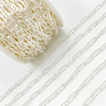 Load image into Gallery viewer, Buy Now Silver Hammered Paperclip Chains
