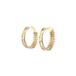 Load image into Gallery viewer, EHJ56873. 14k Solid Gold Diamond Hoops