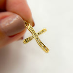Load image into Gallery viewer, DC325. Diamond Sterling Silver Cross Pendant