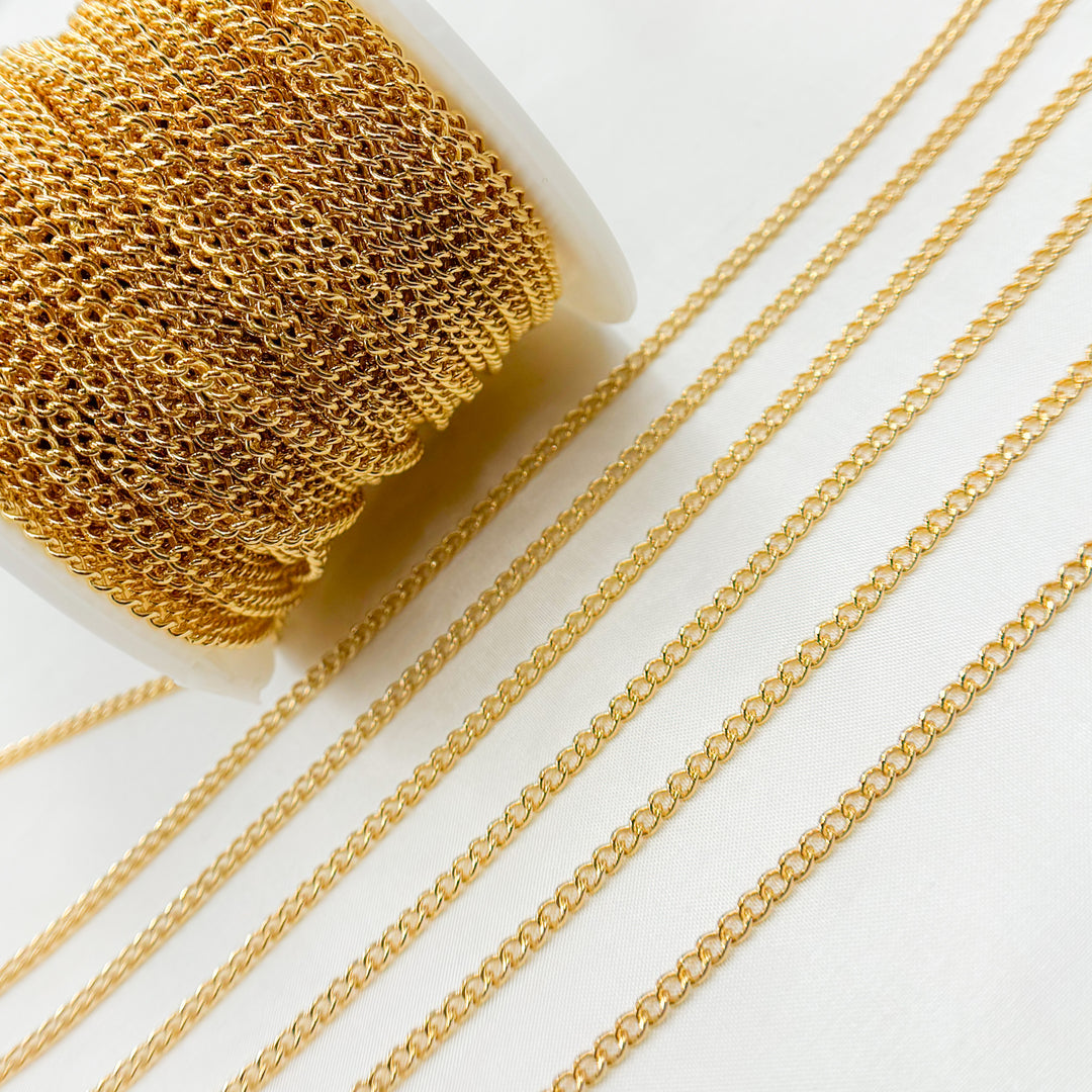 2810CFGF. 14K Gold-Filled Smooth Curb Link Chain