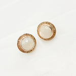 Load image into Gallery viewer, DE029. Diamond Sterling Silver Gemstone Round Studs