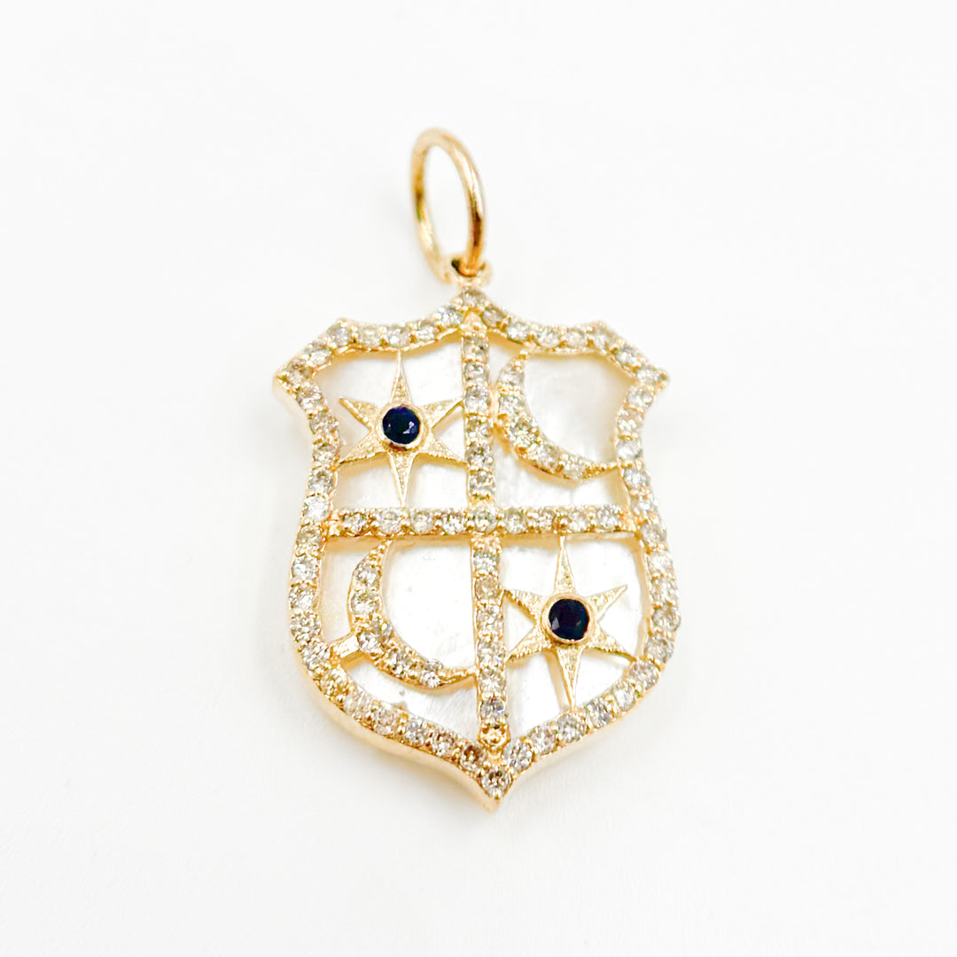 Gold Shield Pendants